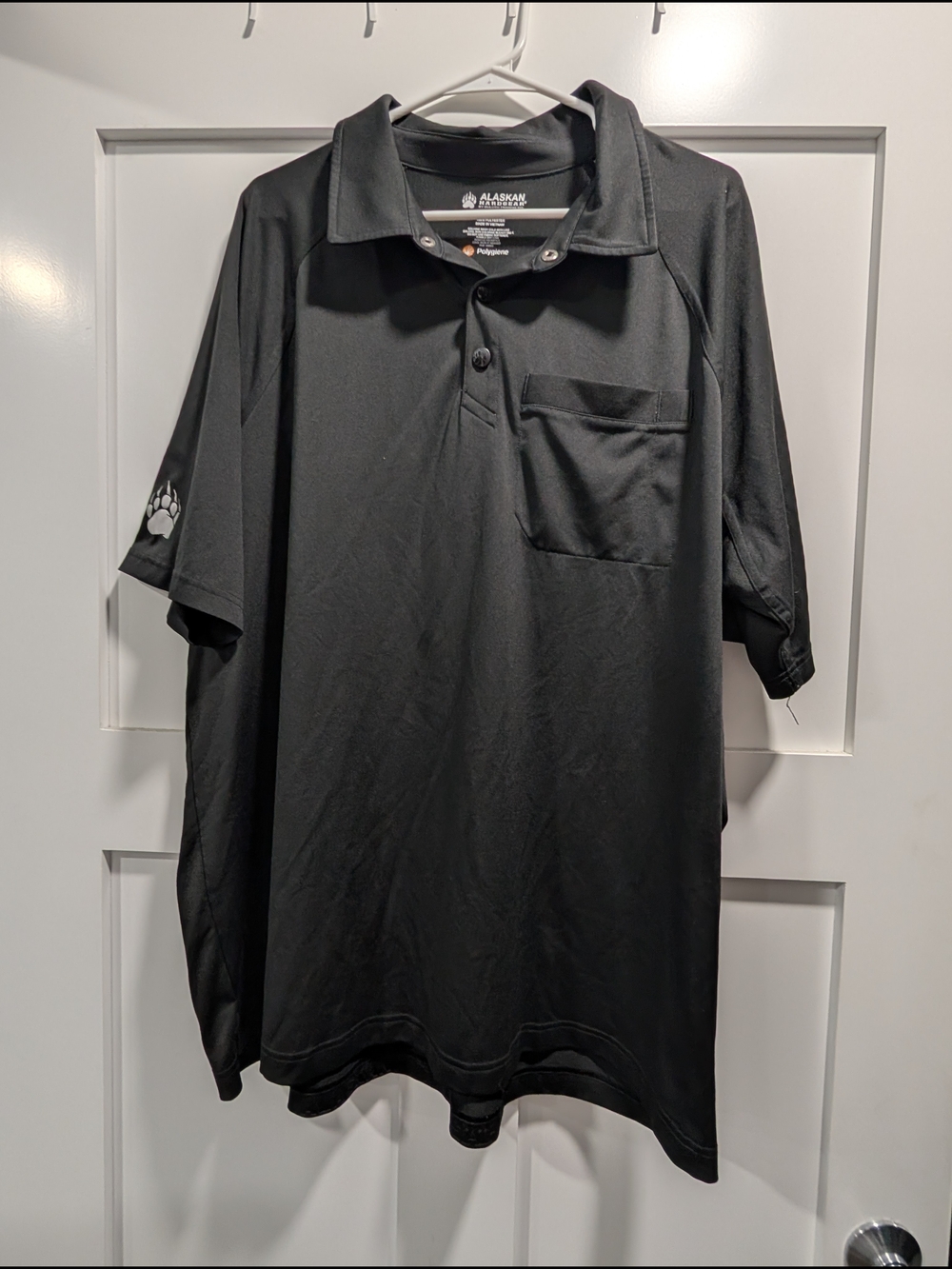 Mens Black Polo, Duluth Trading Co - Alaskan Hardgear